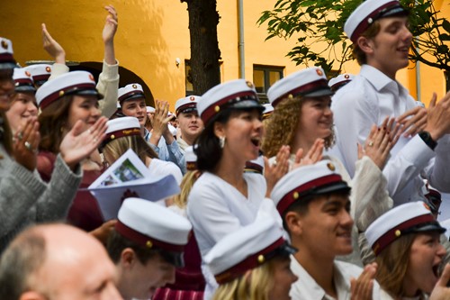 Dimission i skolegården