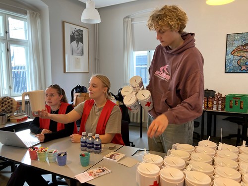 Start-stationen på skolen